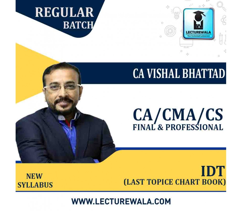 CA Final/CMA FINAL & CS PROFESSIONAL IDT LAST TOPICE CHART BOOK Study